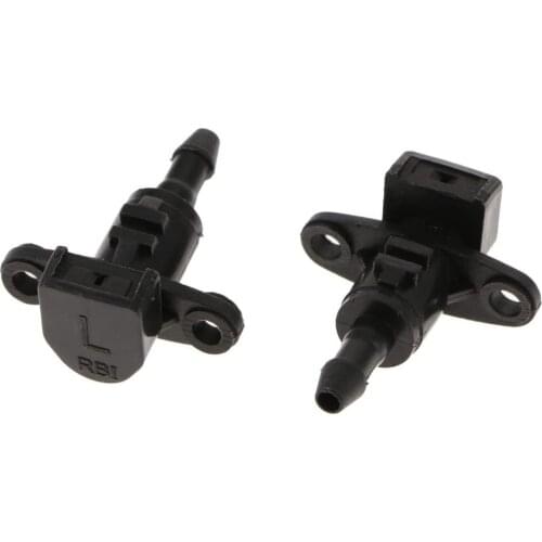 Car Windshield Washer Sprayer Nozzle Accessory Left & Right 2 Pieces