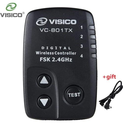 Visico 2.4 GHz Wireless Remote Control VC-801TX For Visico Flash Lights VL PLUS, VE PLUS, VCHH, VCHHLR, VISICO 4, LED-100T
