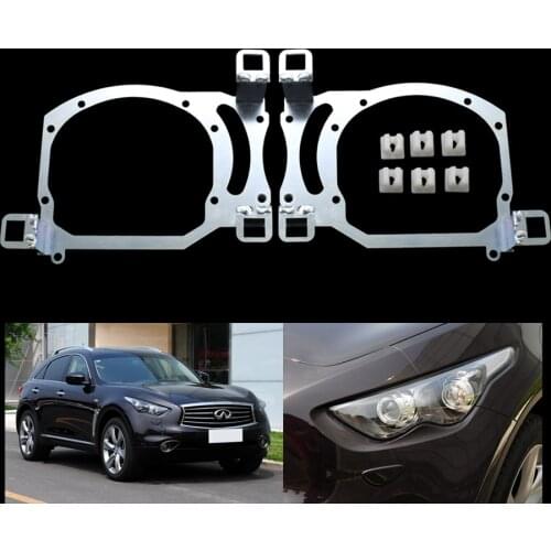 Taochis Car Styling Frame Adapter Bracket Holder for Infiniti FX35 FX37 2009-2013 for Hella 3R G5 3/5 Bi Xenon Projector Lens