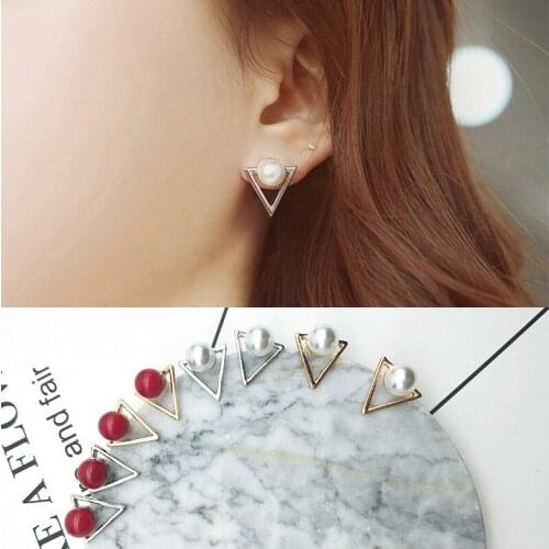 Hot sale new fashion jewelry retro triangle earrings personality geometric earrings female elegant bohemian earrings