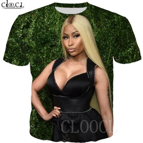 Summer New Men Women T-shirts Fashion Casual Sweatshirts 3D Printed Singer Nicki Minaj T Shirt Short Sleeve O Neck Top Pullovers