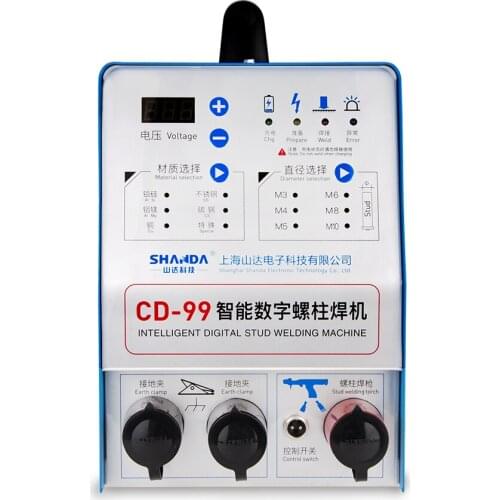 M10 Welding bolt into steel plate Stud welding machine