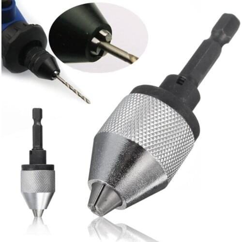 Mini Electric Grinder Quick Change Drill Chuck 6.35mm Hex Shank Universal Drill Bit Converter Screwdriver Impact Driver Adaptor
