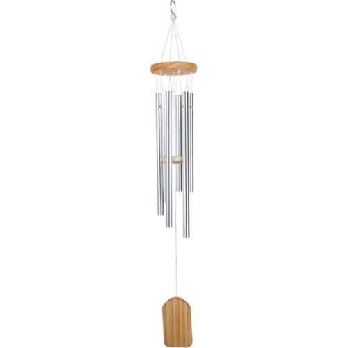 T3EC Simple Design Wind Chime Musical Bells Crafts Wooden Pendulum for Outdoor Garden Home Decor Pendant Household Decoration