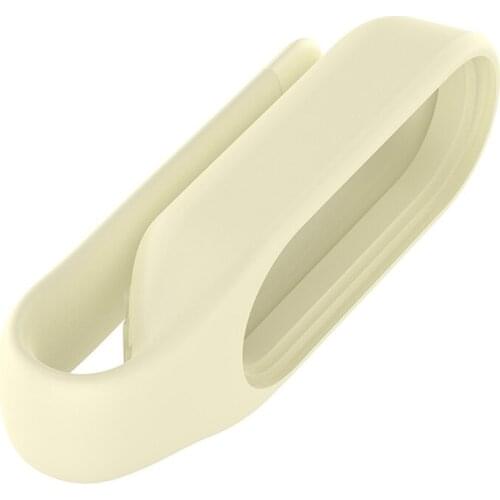 Soft TPU Clip Case with Steel Sheet Smart Watch Replacement Buckles for Xiaomi Mi Smart Band 6 5 4 3 Accessories