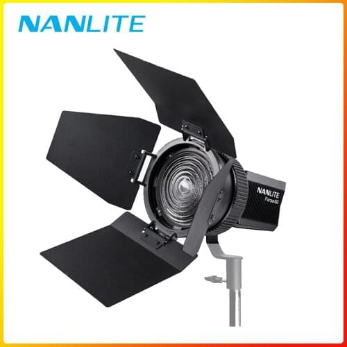 Nanguang NANLITE FL-11 Fresnel Lens with Barndoor Spot-to-Flood Adjustable for NANLITE 60 60B 60W Photography Light
