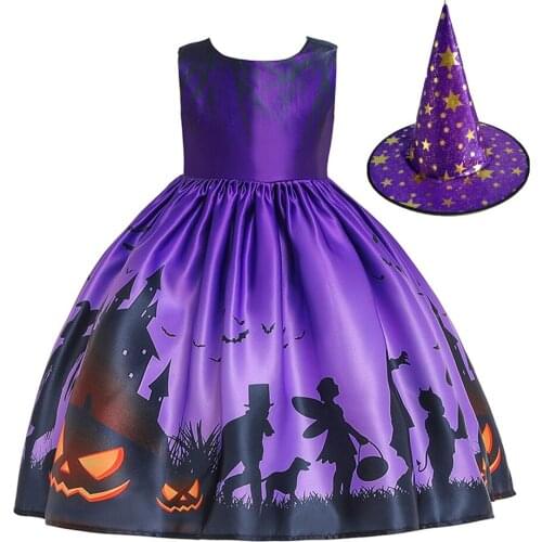 Halloween Dress 2021 New Christmas Princess Girls Evening Dress Elegant Kids Girl Wedding Party Dresses Girls Clothes