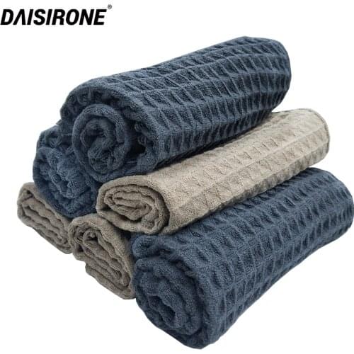 6PCS Car Microfiber Drying Towel Waffle Weave Design Car Cleaning Cloths Car Care Wax Polishing Detailing Towel