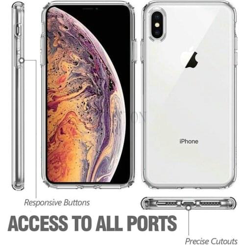 Transparentsoft firm Crystal case for iPhone 12 mini 5.4" pro 6.1" max 6.7" 11 XS X 5.8" XR 6.5" 7 8 6 plus SE 2020 400pcs