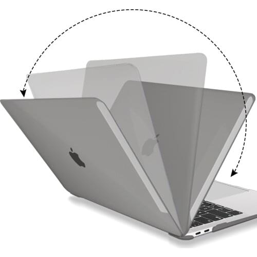 Transparent Plastic Hard Case For MacBook 13Air A1466 A1369 Retina Pro 13 15 16 Inch Laptop Case + Keyboard Cover A2141 A1278