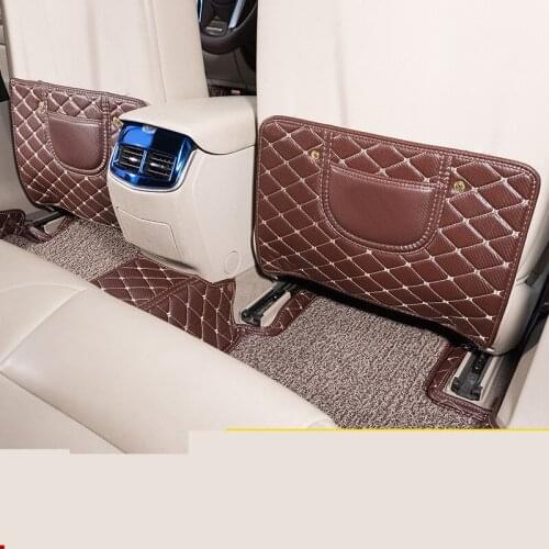 PU High Quality Seat Anti-Kick Pad Mat For Cadillac XT5 CT6 ATSL AAB258