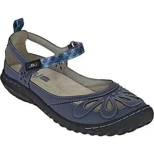 Women Shoes 2021 Summer Fashion Hollow Out Printing Sandals Women Round Toe Wedge Sandals Women Casual Solid Color Sandals