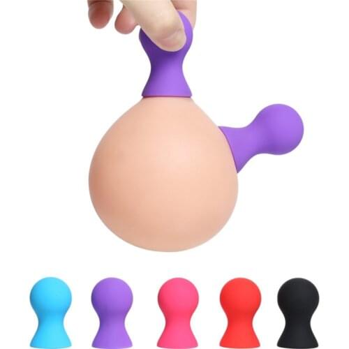 Silicone Nipple Sucker Breast Enlargement Pump Clamp Breast Sucker Pussy Pump Enlargement Clit Stimulator BDSM Sex Toy for Woman