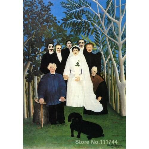 Contemporary Art The Wedding Henri Rousseau painting home decor High quality Hand painted