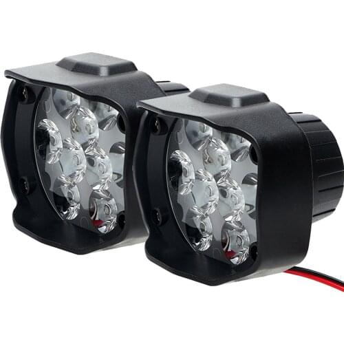 Motorcycles Headlight LED Work Light 9 LED Spot Lights Night Lighting Fog Lamp 6000K Scooters Spotlight Working Lights