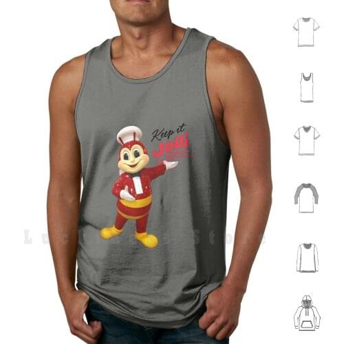 Jollibee Mascot Statue : Keep It Jolli tank tops vest sleeveless Jollibee Mascot Statue Bee Jolli Keep It Jolli Keep