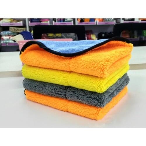 Auto Care 45x38cm Super Thick Plush Microfiber coral fleece Car Cleaning Cloth Car Care Microfibre Wax Polishing Detailing Towel