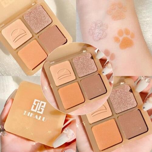 Waterproof Daily Using Long-term Use Rose Pink 4 Colors Shadow Palette for Wedding