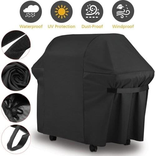 Waterproof BBQ Grill Protective Cover for Weber 7152 Charcoal Grills Outdoor Camping BBQ Accessories 153x72x112CM