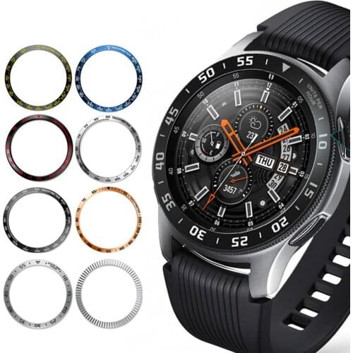 Metal Bezel Ring Case Glass Screen Protector Cover For Samsung Gear S3 Galaxy Watch 4 Classic 42mm Huawei Magic GT 2 GT2 46mm