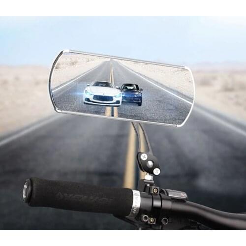 1 Pair Bicycle Rearview Mirror Aluminum Alloy Mountain Road Bike Motorbike Handlebar Rear Mirror Safety Cycling Accessory