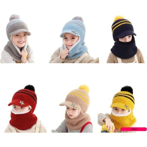 Girls Boys Winter Warm Hat Toddler Earflap Hood Baby Fleece Lining Beanie Cap Q1FE