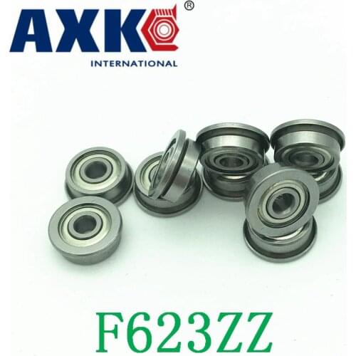 2019 Axk Free Shipping F623z Wholesale 100 Pcs/lot F623 Zz Flange Bushing Ball Bearings F623zz 3*10*4 Mm For 3d Printer Reprap