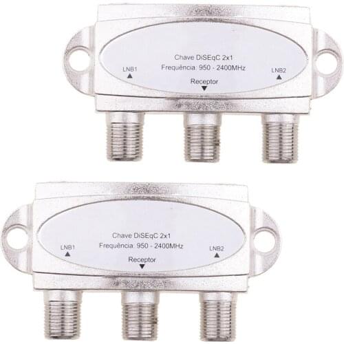 2x1 DiSEqC Switch Premium Wideband Model24x1W FTA Satellite Dish FTA X2pcs