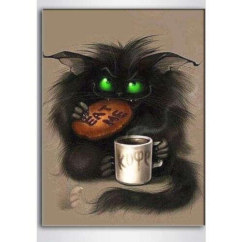 Diamond Embroidery Cat DIY Cross Stitch Diamond Painting Animal Rhinestones Square Full Diamond Mosaic Sale Cartoon Gift