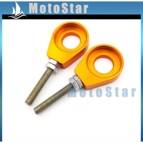 Gold 15mm Alex Block Chain Adjuster Pulley Tensioner For Chinese Pit Dirt Bike Motorcycle 50cc-160cc