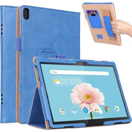 Tablet for Funda Lenovo Tab M10 FHD Rel Case TB-X605FC/LC Luxury PU Leather Flip Cover For Lenovo Tab M10 TB X505 X605 10.1"