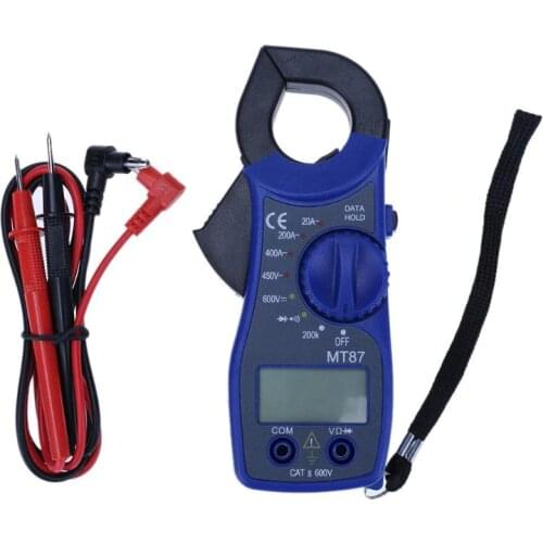 MT87 Digital Clamp Multimeter AC/DC Current Voltage Transistor Tester Power Meter Ampere Clamp Meter Test Current Clamp