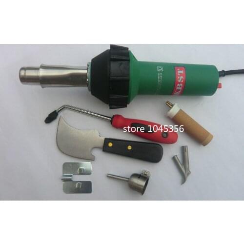 Hot Air Torch Plastic Welding Gun Welder Pistol 1000w+ Speed Nozzle +Roller Some PVC Or PE Gift Free Shipping