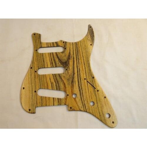 1PCS Hand made Ailanthus wood STRAT GUITAR SSS Pickguar #4367