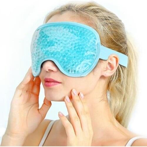 Cold compress hot gel half mask PVC eye mask repeated use to relieve eye swelling eye massage