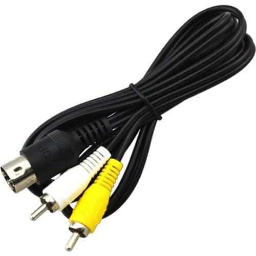 AV RCA Audio Video TV Adapter Cable For Sega Genesis 1 Audio Video AV Cable Cord RCA Cable
