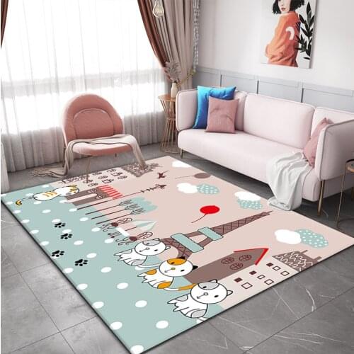 Super Sizes Living Room Carpet Machine Washable Rugs Coffee Table Floor Mats Bedroom Carpet New Design Geometric style Rugs
