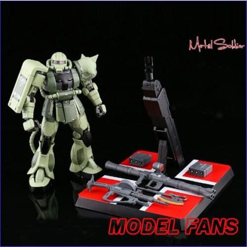 MODEL FANS in-stock METAL SOLDIER metal build MB gundam 1/100 GREEN zaku II alloy robot action figure