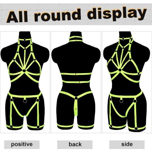 Fashion Goth Elastic Strap Kit Sex Accessories Belt Punk Women Suit Sexy Lingerie Binding Top Full Body Harness Erotic Lingerie