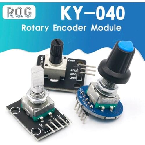 360 Degrees Rotary Encoder Module For Arduino Brick Sensor Switch Development Board KY-040 With Pins