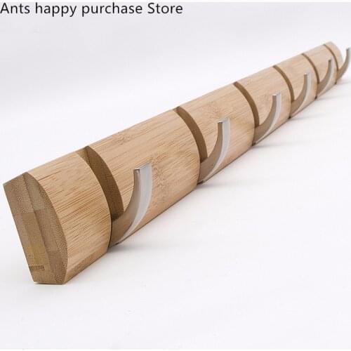 Zinc alloy 5 Hook Wall-Mounted Rack Coat Hook Rack Towel Hanger Holder European Style Dress Coat Hook Wall Door Bamboo Hanger