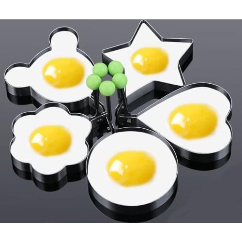 Creative Stainless Steel Omelet Maker Fried Egg Decoration Frying Egg Pancake Cooking Tools DIY Breakfast Egg Pancake Mold