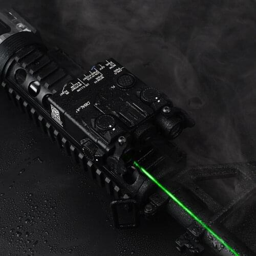 Full Metal Tactical DBAL-A2 Green Laser Flashlight Hunting PEQ Laser Sight with QD Mount for 20mm Rail