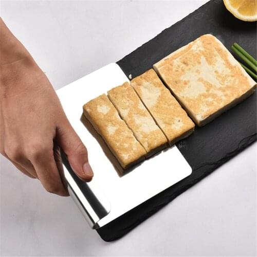Food Scraper Stainless Steel Dough Cutting Tool Kitchen Food Flat Shovel