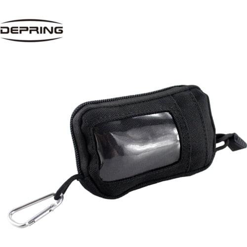 Tactical Outdoor Hunting Mens Mini Wallet Card Money Key Holder Belt Pack Waist Bag with Carabiner EDC Waterproof Purse Pouch