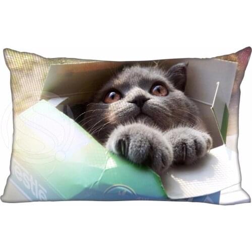 T56 NEW Cat Box Pillowcase 16x24Inch (two sides)Comfortable pillow cover the best gift Free Shipping 819#t!wi56