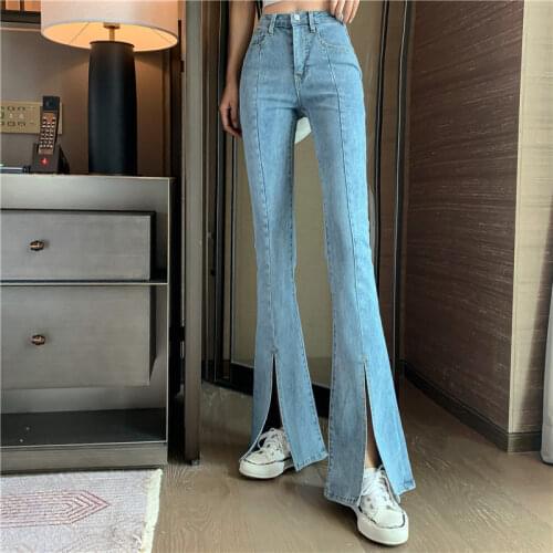 Ay1069 2020 spring summer autumn new women fashion casual Denim Pants woman female OL high waisted jeans korean fashion