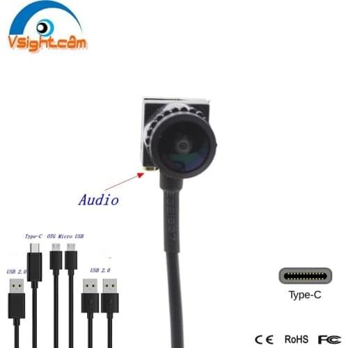 1080P Wide Angle Micro USB Camera With Audio OTG CCTV Camera For Android Mobiles Mini USB Camera