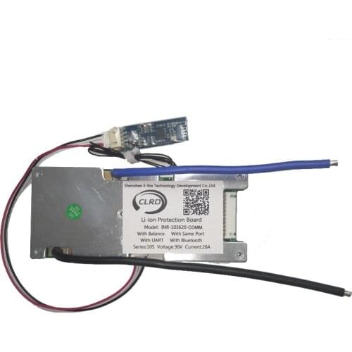 10s 36v 20A 30A 40A 50A 60A lithium ion smart bms with bluetooth module bms with UART communication port