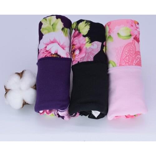 3pcs/lot Women Underwear modal Cotton Classical Floral Print Briefs Sexy Lingerie New Womens Panties Ladies Underwear Women